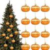 12 Pcs Matte Pumpkin Hanging Ornaments Colorful Plastic Thanksgiving Pumpkin Ball Easy To Hang Multi-functional