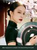 New Style Souvenir Color-Changing Lace Folding Fan, New Chinese Style National Trend Cheongsam Folding Fan, Chinese Style Gift Fan, Ancient Style