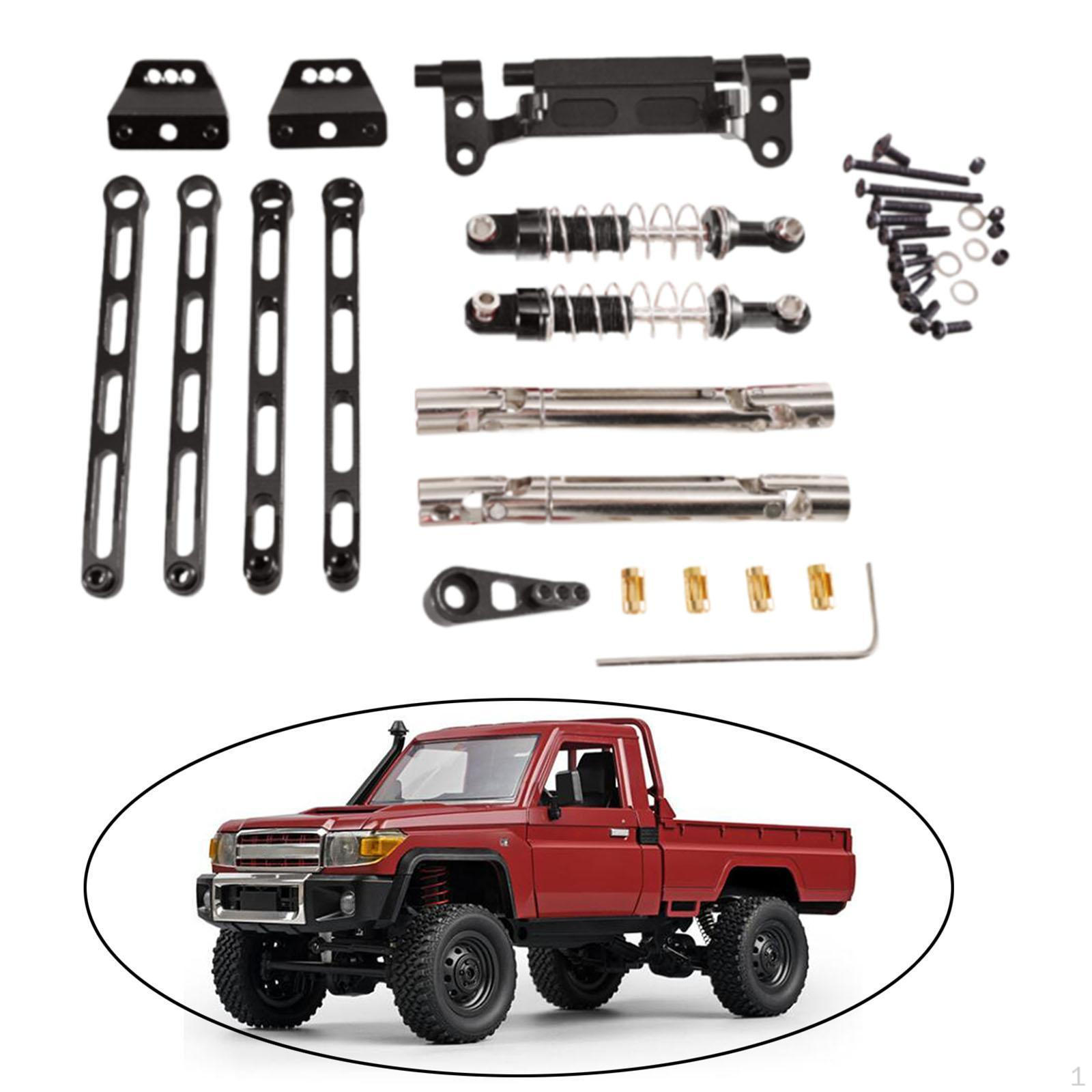 

Комплекти автомобільних запчастин та тягових тяг для пульта дистанційного керування для LC79 масштабу 1/12 з амортизаторами чорний