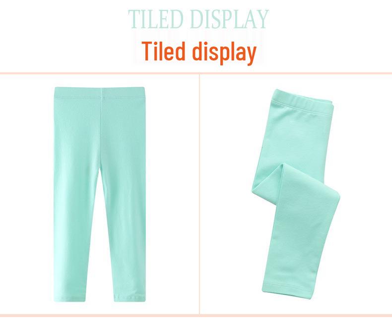 European & American Girls' Plain Color Leggings