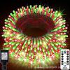 Colorful 8-Function Waterproof Low Voltage String Lights with Connectors for Christmas Trees and Decor