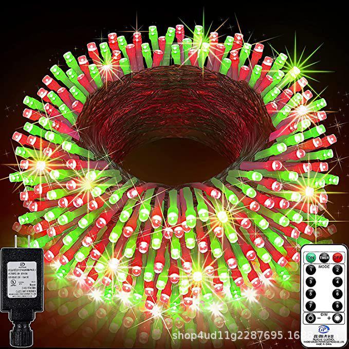 Colorful 8-Function Waterproof Low Voltage String Lights with Connectors for Christmas Trees and Decor