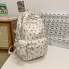 Schoolbag College Style School Bag Female College Student Korean Small Floral Backpack Versatile Large Capacity Junior High School Student Backpack 