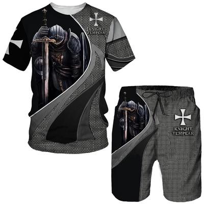Cavalieri Templari T-shirt Ragazzi Ragazze Romanzo 3D Print Design Moda T-shirt Moda Uomo Donna Abbigliamento Top Tees Bambini manica corta