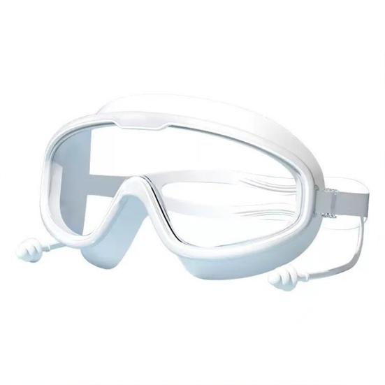 Children Swim Goggles with Earplugs Waterproof No Leakage Anti-Fog UV Protection Boys Girls Wide View Goggles Diving Snorkeling Equipment