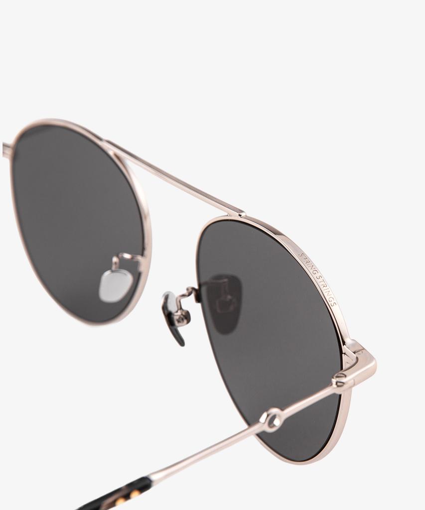 Seupeulingseuteulingseu Vintage Round Shape Sunglasses Page 777 [Silver]