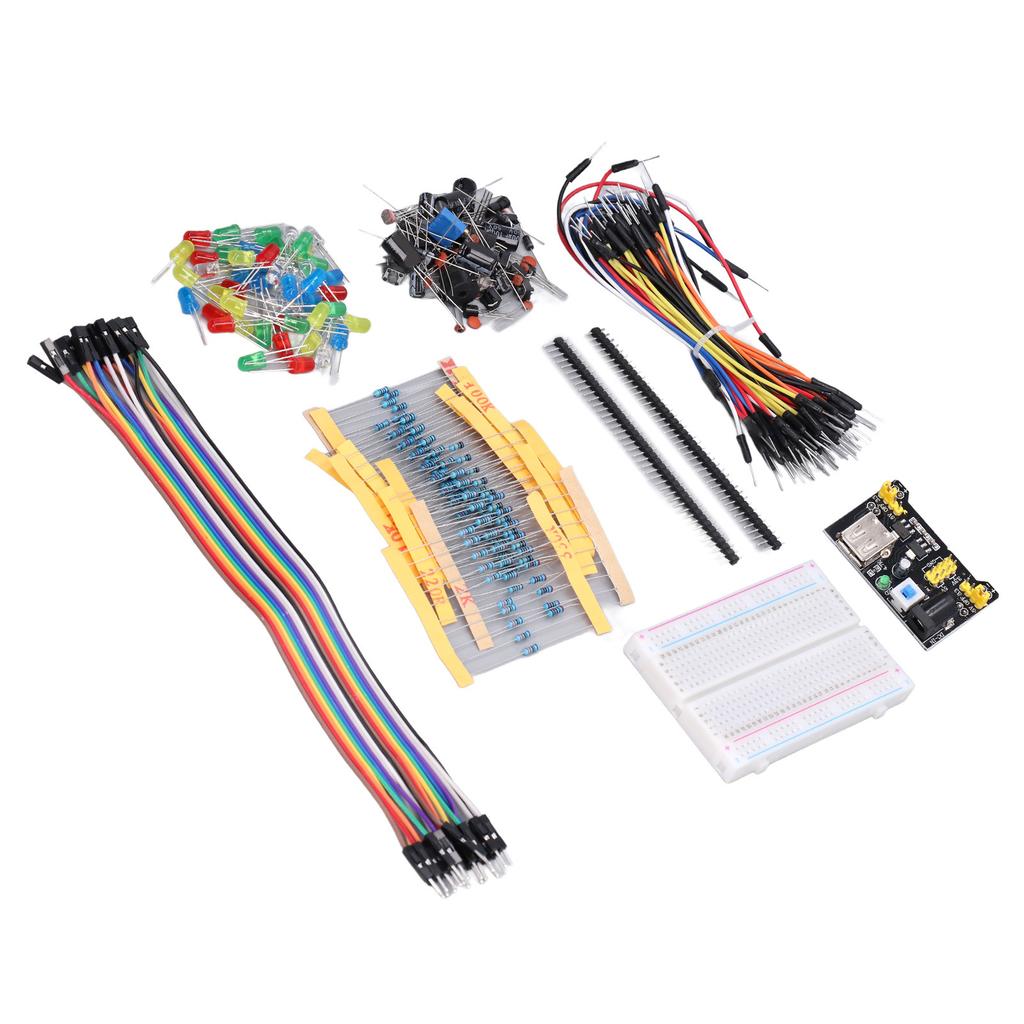 Elektronikbauteileset Sortiment Steckplatine Kondensator Widerstand für Raspberry Pi