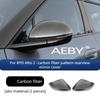AEBY For BYD Atto 2 Smart Driving Editio 2024 Side Mirror Covers,Glossy Carbon Look with Built-in Rain Visor,Rain Guard