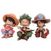 Laughing Luffy & Zoro Figurine – Straw Hat Crew Desktop & Car Ornament