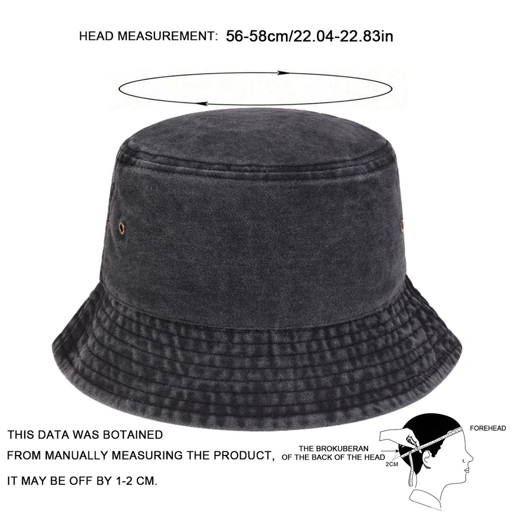 Einfarbig gewaschener Fischerhut Sonnenschutz für den Außenbereich Freizeitmütze Retro-Eimerhüte Schiebermützen