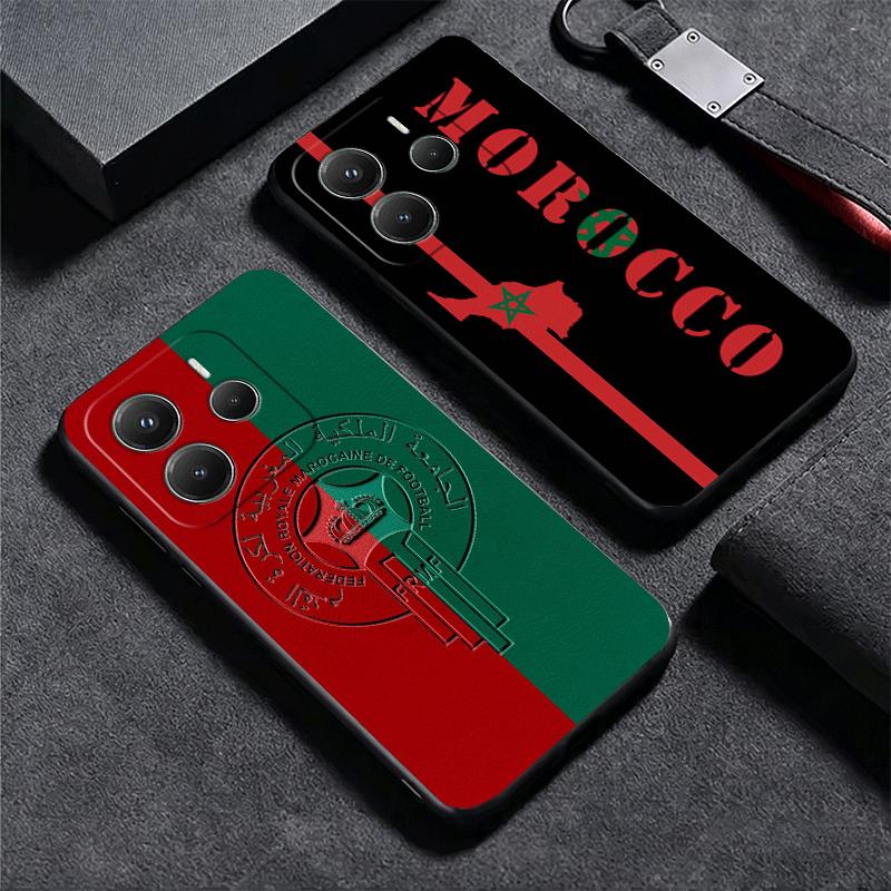 Morocco Flag Soft Phone Case for Xiaomi Redmi Note 12 13 14 15 Pro Plus 11 12S 11S 11T 10 4G Black Cover Back Shell