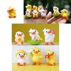Cute Cartoon Yellow Duck Figurine For Car Decor And Photography Pvc Collectible Toy