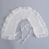 Women Lace Detachable Collar Shawl Bowknots Neckwear Fake Collar Shoulder Wraps Female False Collars Small Cape