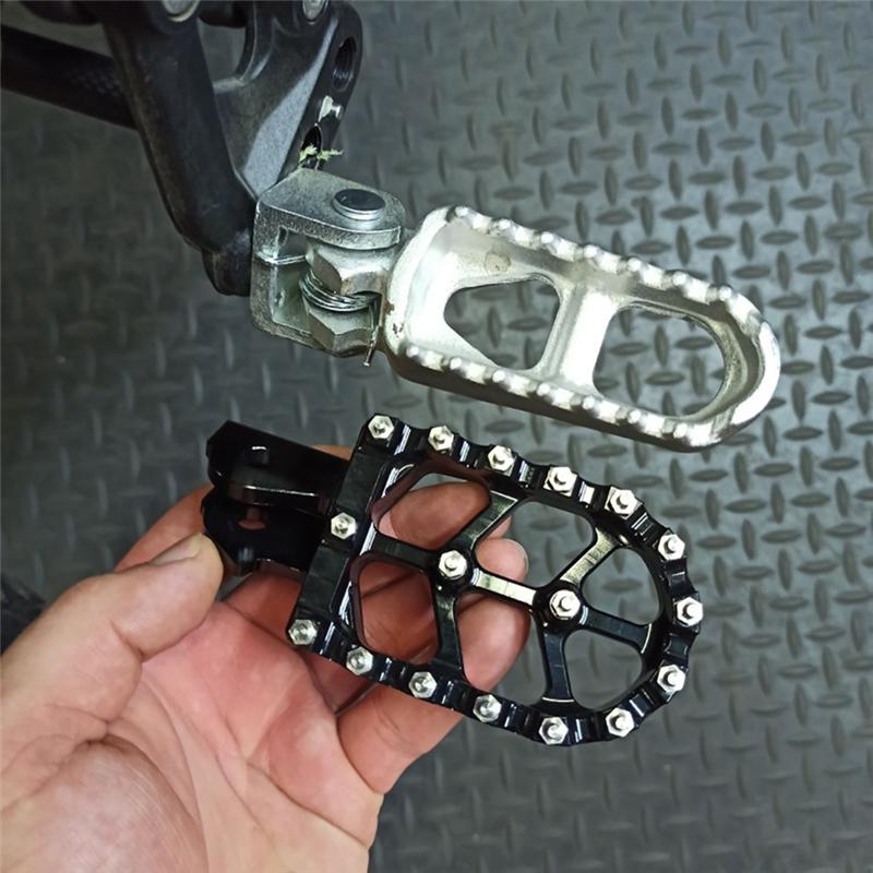Motorrad Fußraste Fußrasten Fußrasten Rastpedal für Sur Ron Surron Light Bee X S Offroad-Bike(Schwarz) Ersatzteile-