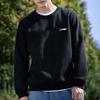 Li-Ning Solid Color Crew Neck Pullover Sweatshirt Unisex Sweatshirt Black AWDT615-1