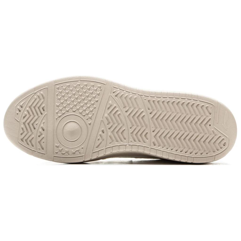 Li Ning Sycee Slip Resistant Cushioning Abrasion Resistant Lightweight Low top Skateboard Shoes Women's Ecru AGCU516-3
