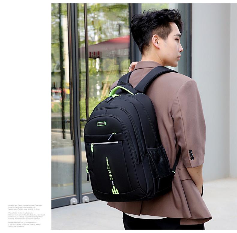 Trendy Oxford Cloth Backpack for Junior High Students - Spacious & Casual Design