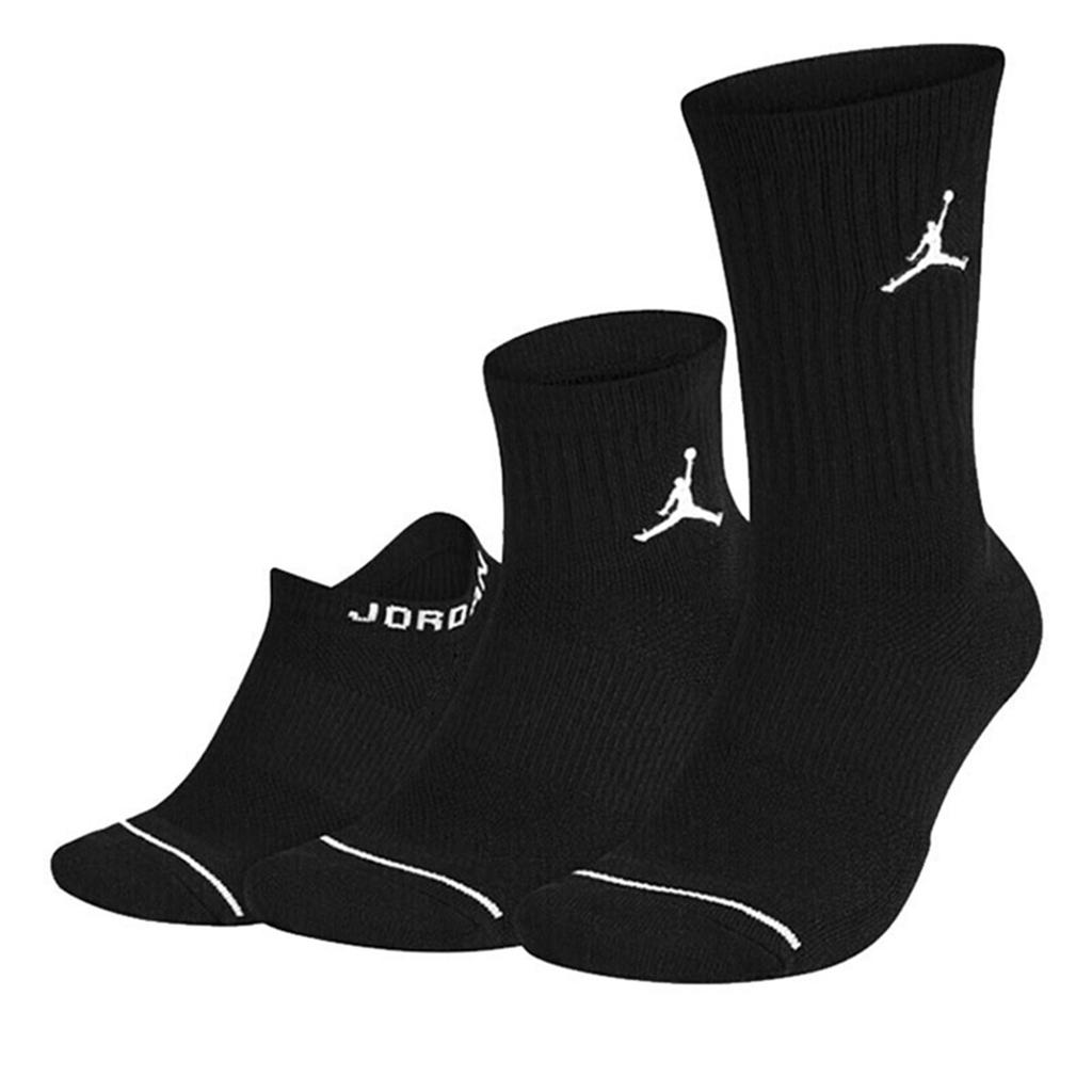 Air Jordan Everyday Max Sports Socks 3 Pairs Black Men's SX6274-010