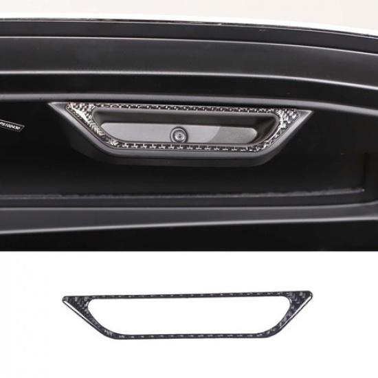 For Corvette C8 20-23 Carbon fiber Engine Compartment handle Trim Sticker Cover