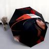 1 PC Automatic Folding Umbrella - Billie Eilish Custom Name Pattern, Portable & Foldable Design with 8 Ribs, Christmas Birthday Gifts