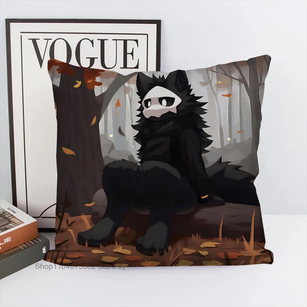C-Changed Furry Game Pillow Case Square Pillow Bedroom Sofa Leisure Comfort Cushion Car Living Room Home Decoration