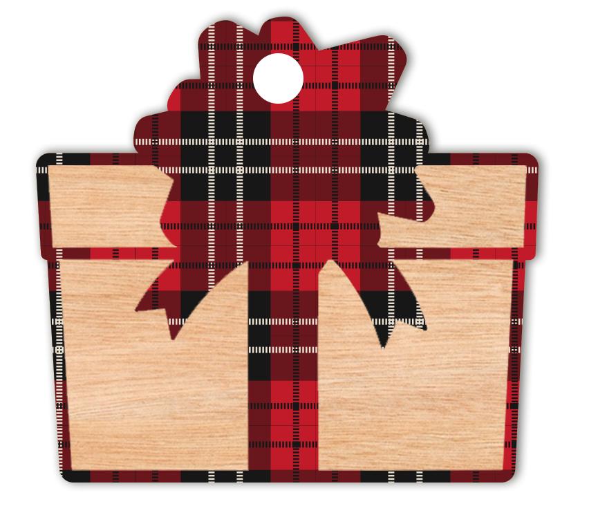 Wooden Christmas tree decorations D50 gift