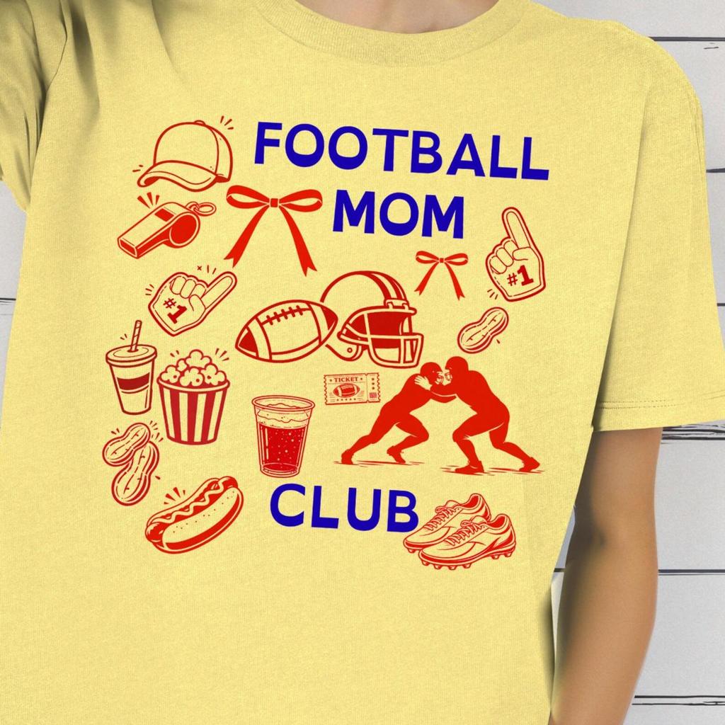 Trendy Football Mom Shirt, Game Day Mom T Shirt, Football Season Shirt, Sports Mom Tee Gift, Football Fan Mother Shirt