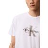 Calvin Klein Minimalist Comfortable Versatile Casual Gradient Pattern Round Neck Short Sleeve T-Shirt Men Tops Bright-White 4RB845G-110
