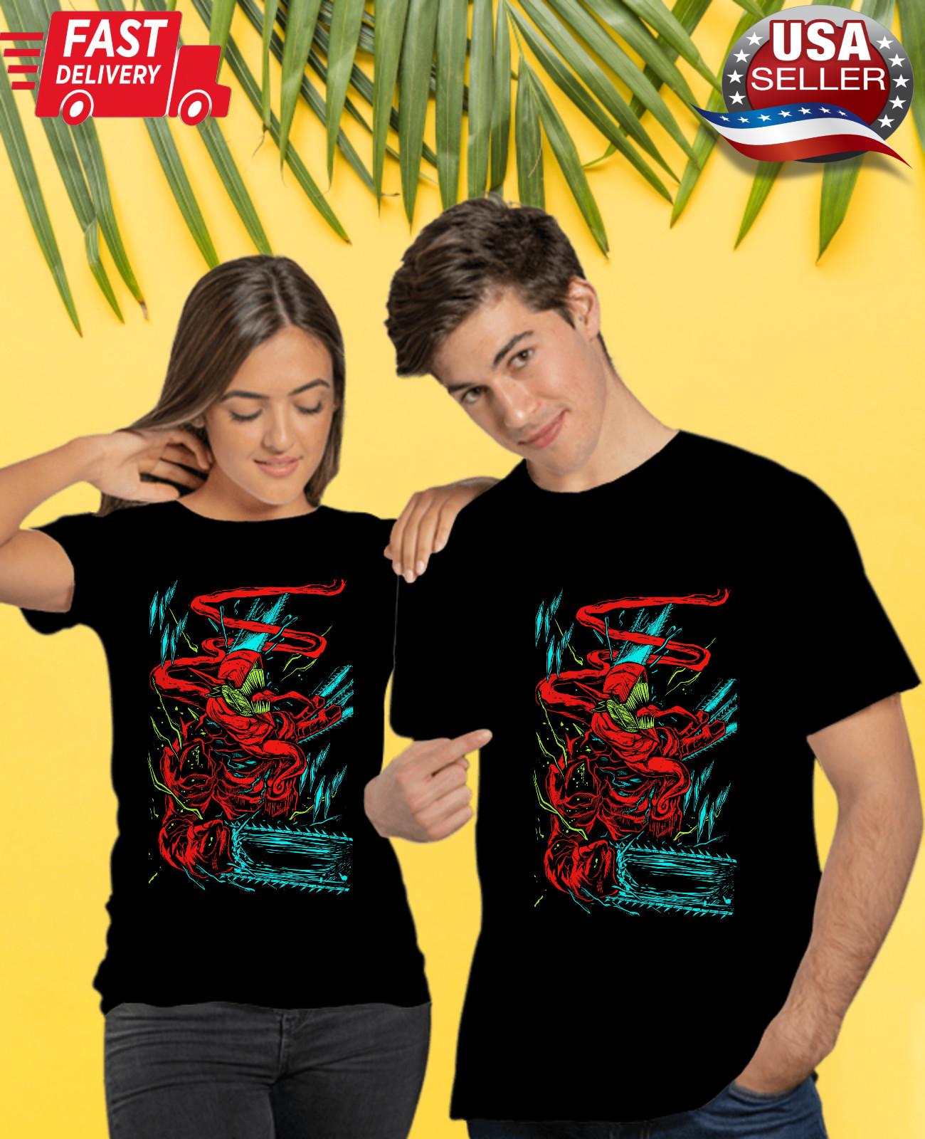 

Pochita T-Shirt Mens Womens Tees Top Chainsaw Man Denji and Makima CSM Men and Women Manga 4XL