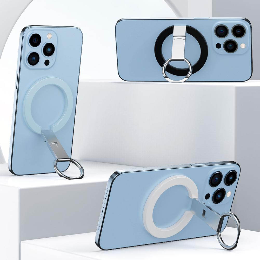 Magnetic Phone Ring Grip Holder Alloy Phone Grip Stand Foldable Cell Phone Ring Holder Stand for iPhone 13 12 Pro/Pro Max/Mini