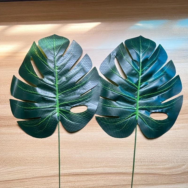 10pcs Artificial Green Leaves Scattered Tail Leaves Plants Plastic Turtleback Fern Home Bouquet Supplies Desktop Decoration