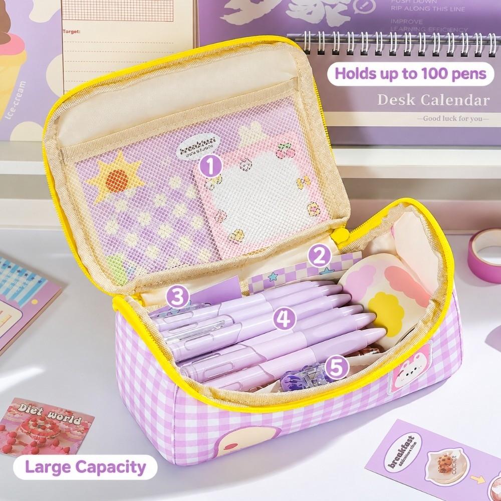 House-Shaped Pencil Pouch Large Capacity Stationery Storage Bag Durable Stationery Pouch  Gift