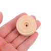 50pcs Round Wooden Small Wheels Toy Accessories DIY Handmade Crafts Supplies for Kids Children
