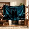 Clube da Luta (3) Manta Personalizada com Nome Macia Aconchegante Presente para Sofá Cama Divã Decoração de Casa