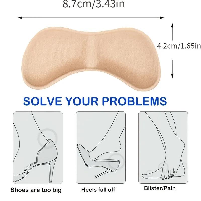 1 pair of soft foam insoles, high heel insoles, heel foot stickers, foot pads