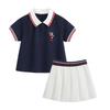 Toddler Girls' Moisture-Wicking Bear Polo Set