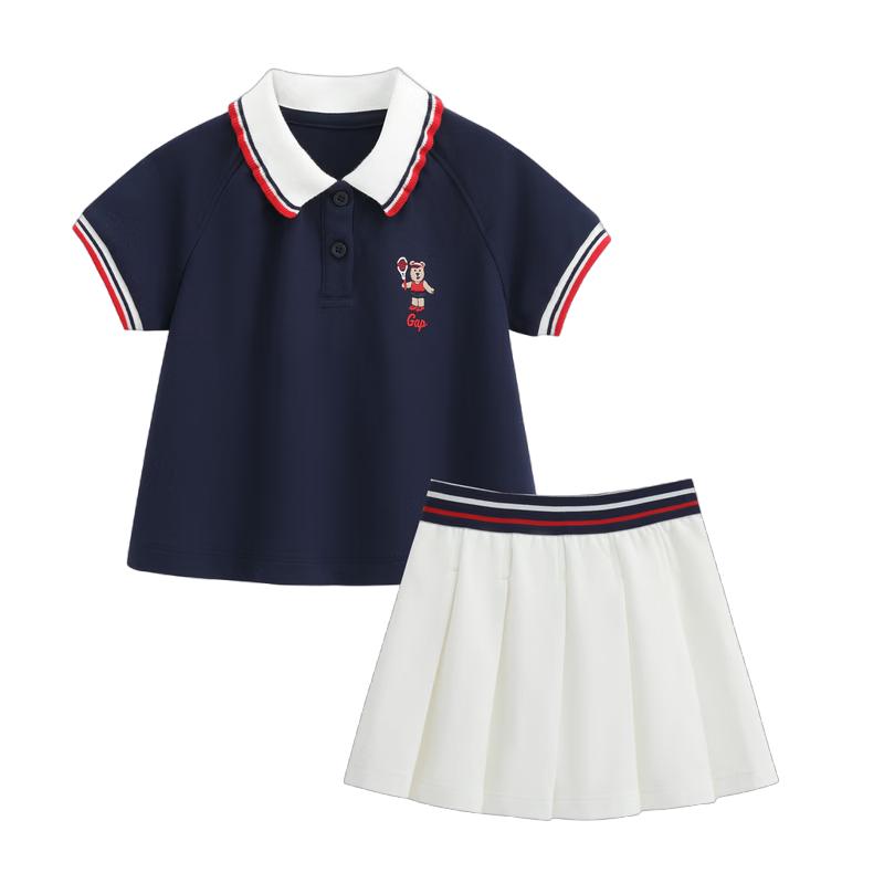 GAP Toddler Girls Moisture-Wicking Bear Polo Set 90/50