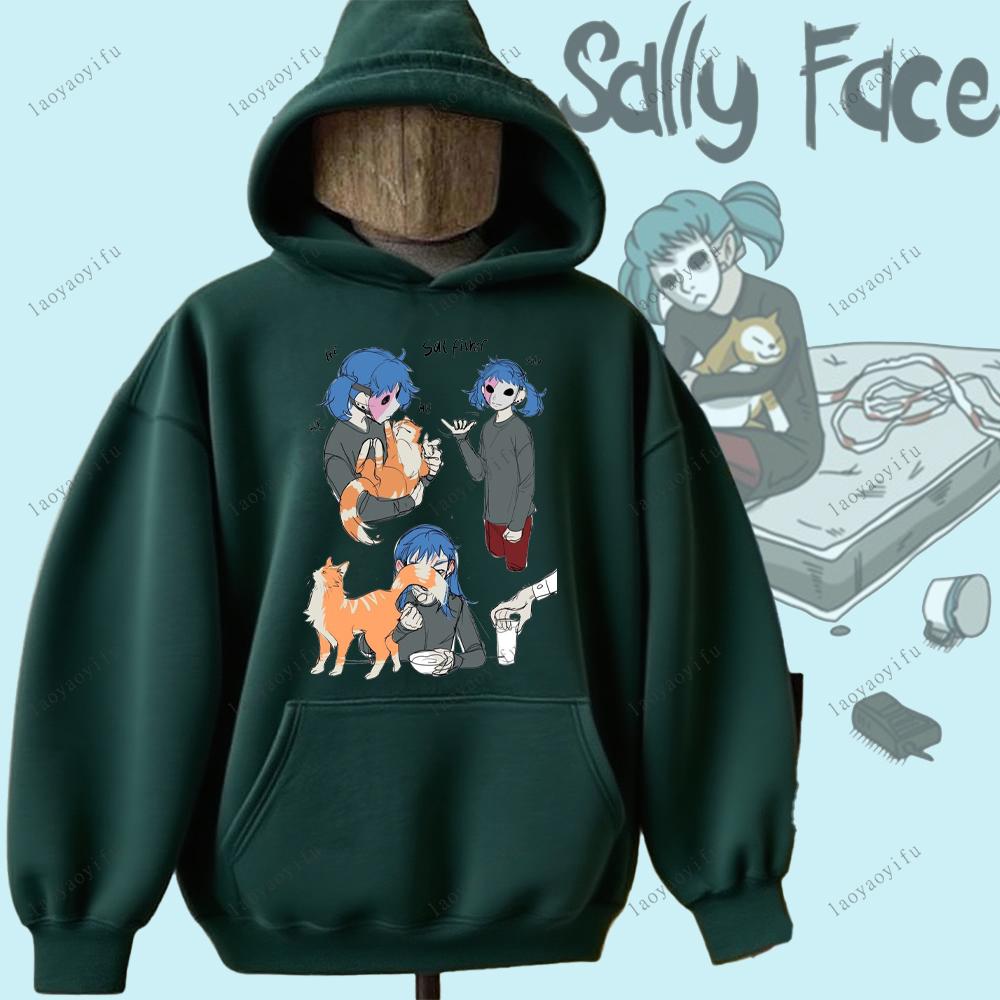 

Sally Face Women s Hoodie Horror and Mystery Game Sally Face Pullover Comfortable Personality Sweatshirt Printed Hoodie XL