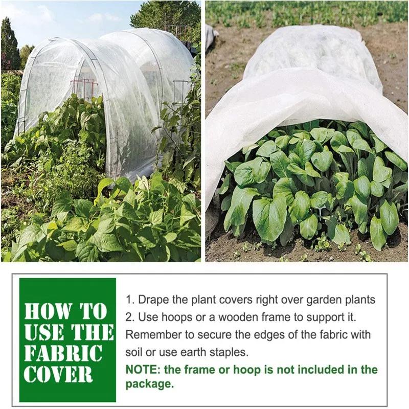 30/50/75gsm Winter Plant Cover Fabric Garden Seedling Anti-freeze Protector Vegetables Warm Protective Blanket Non-Woven Cloth