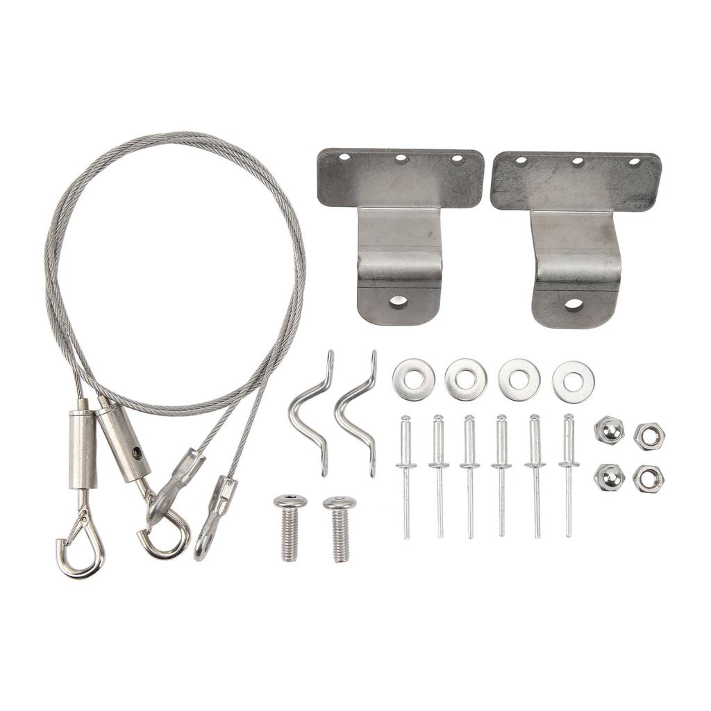 2 Pcs Hatch Latch Door Lanyard Cable Adjustable 304 Stainless Steel Wire Rope Sling Cable for RV Yac