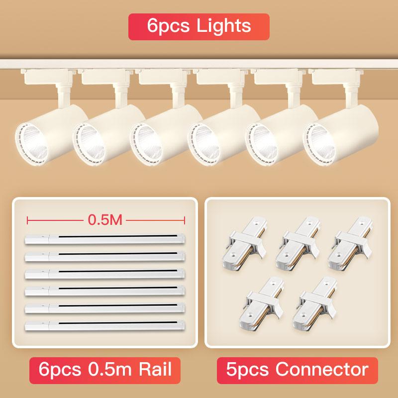 RGB Track Light Hanging Chandelier Ceiling Lamps Home Living Room Clothing Lamps Store Lighting LED RBG Track Spotlight Spot Led