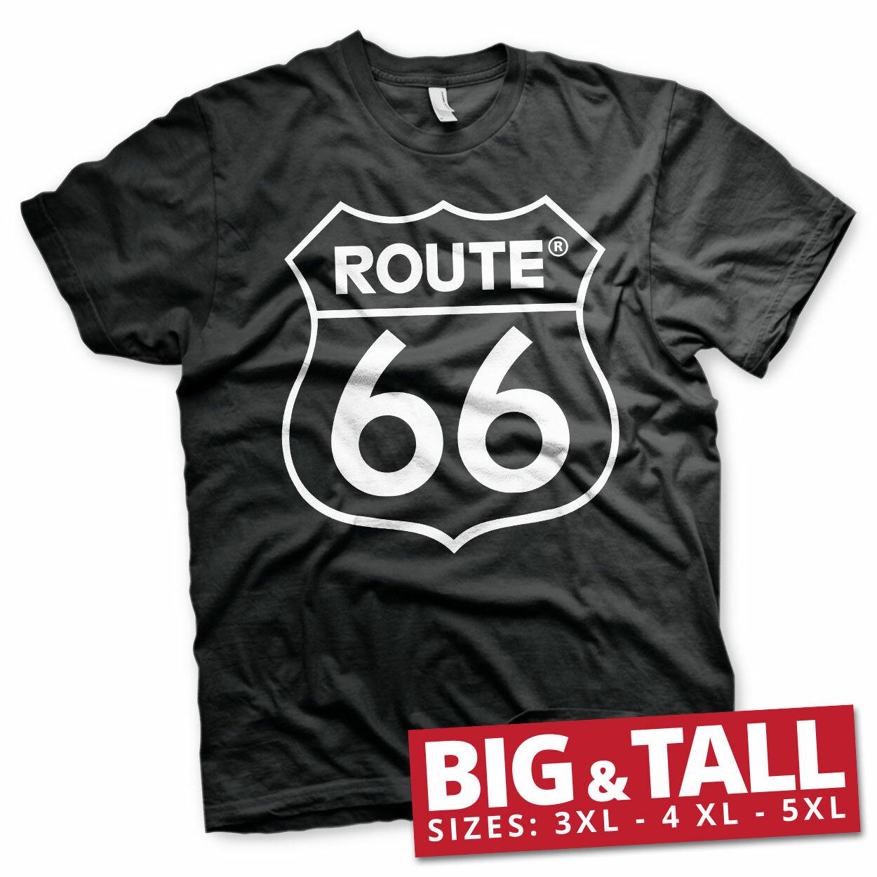 Official Licensed Route 66 Logo Large  Large 3XL 4XL 5XL Men s T-Shirt XXXXL
