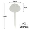 Tall White Tee Tags for Garden Plants Potted Waterproof Anti-UV T Labels Greenhouse Flower Vegetables Herb Markers Sign Stakes