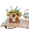 Woven Artificial Flower Basket