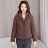 Winter new short loose hooded down cotton-padded clothes women's cold and warm thickened cotton-padded jacket