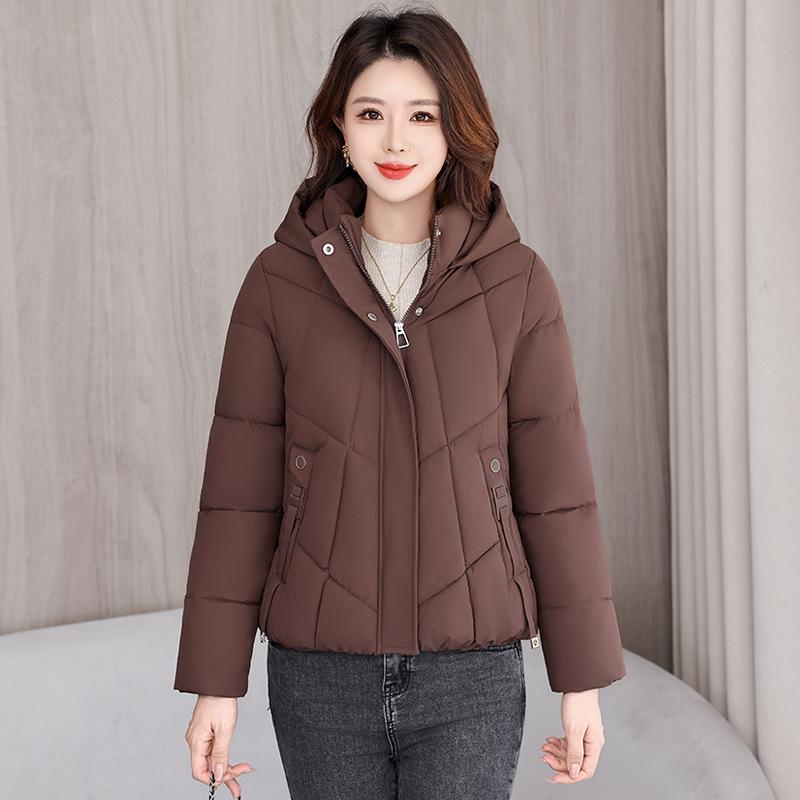 Winter new short loose hooded down cotton-padded clothes women's cold and warm thickened cotton-padded jacket
