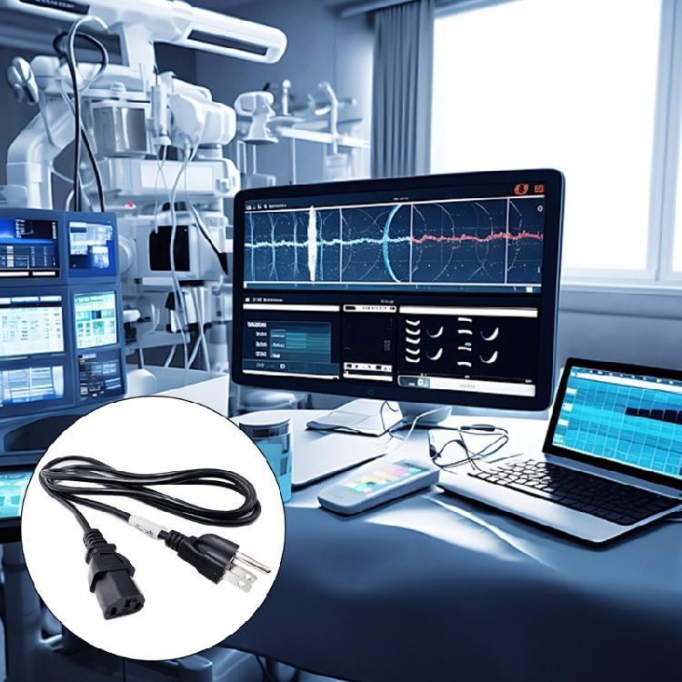 3 Conductors Power Cord 0.824 Sqmm Crosses Section Optimized For Stable Current Flow In Multiple Usage Scenarios