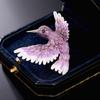 Beautiful bird brooch, high-end women's temperament, vintage pin, coat and suit, creative and exquisite accessories