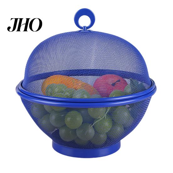Cesto Scolapasta Multiuso Grande Capacità Rete Frutta con Coperchio Ciotola Anti-Mosche Facile da Pulire Lavastoviglie Sicura Coperchio Ventilato Supporto Espositore