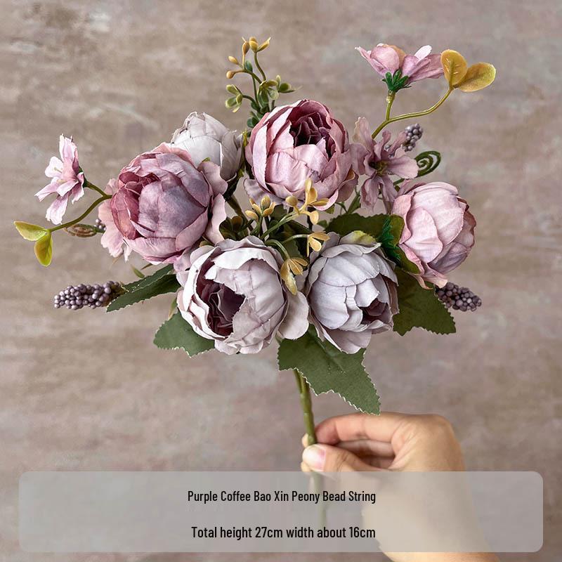 Flori Artificiale Seria Violet: Floral Decorativ Elegant pentru Casă, Nuntă, Cameră Model și Decor Moale.